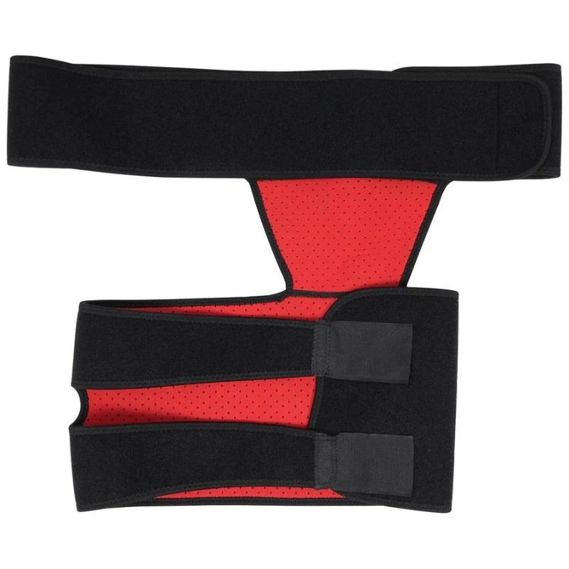Attelle de hanche néoprène unisexe – Ceinture de soutien pour douleurs à l’aine, hanche, fessier et cuisse – Taille unique ajustable